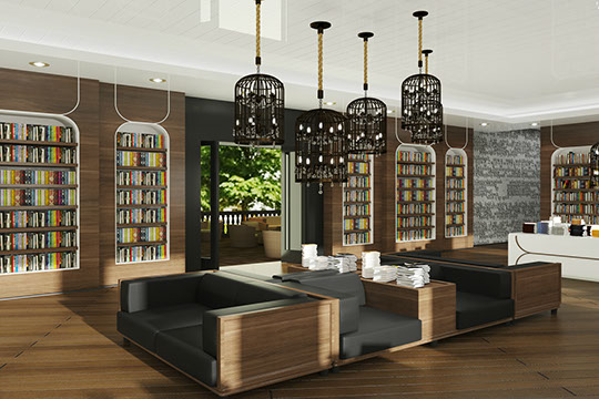 armenian cultural center bookstore rendering