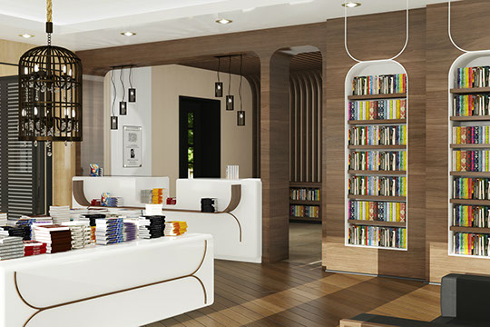 armenian cultural center bookstore rendering