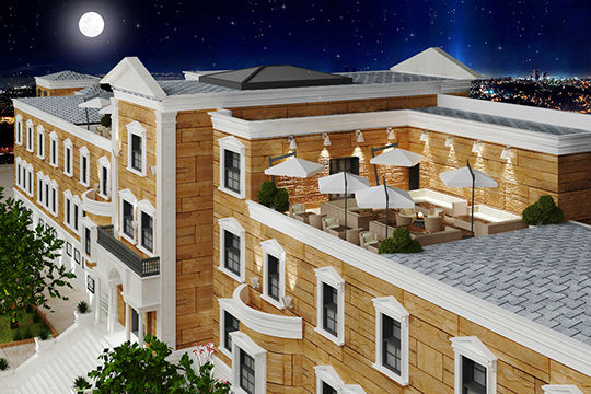 armenian cultural center building exterior rendering