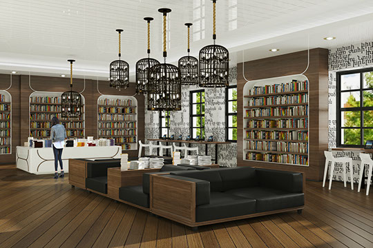 armenian cultural center bookstore rendering