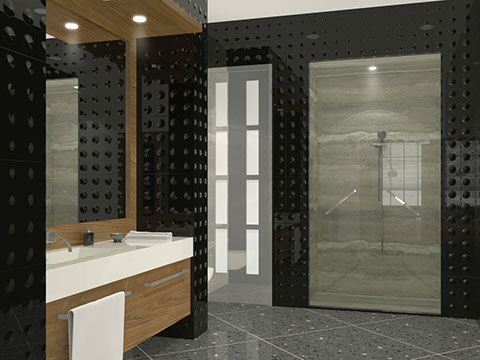 lafemme condo bathroom rendering
