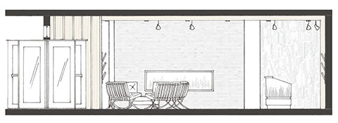 hotel interior elevation