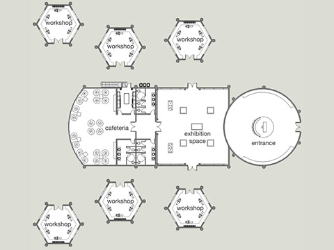 art center floor plan