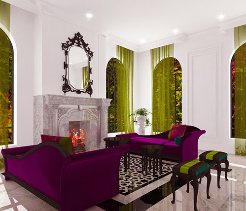 indian hotel room rendering