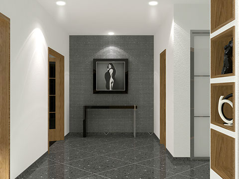 lafemme condo hallway rendering