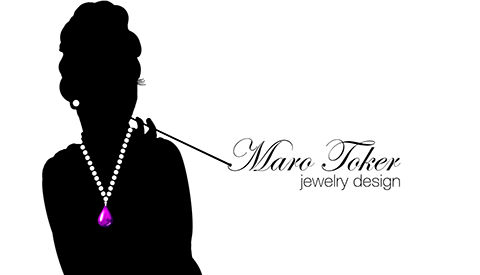 maro toker jewelry designer business card and logo