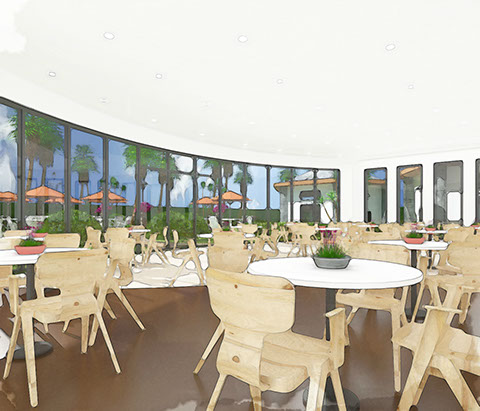 art center cafe rendering